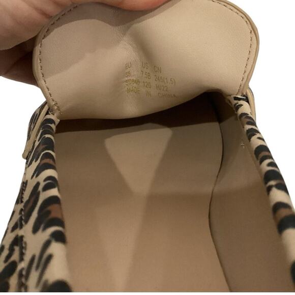 Stuart Weitzman Owen Buckle Loafer In Spotted Cheetah Suede Golden Beige 7.5 - Picture 13 of 15